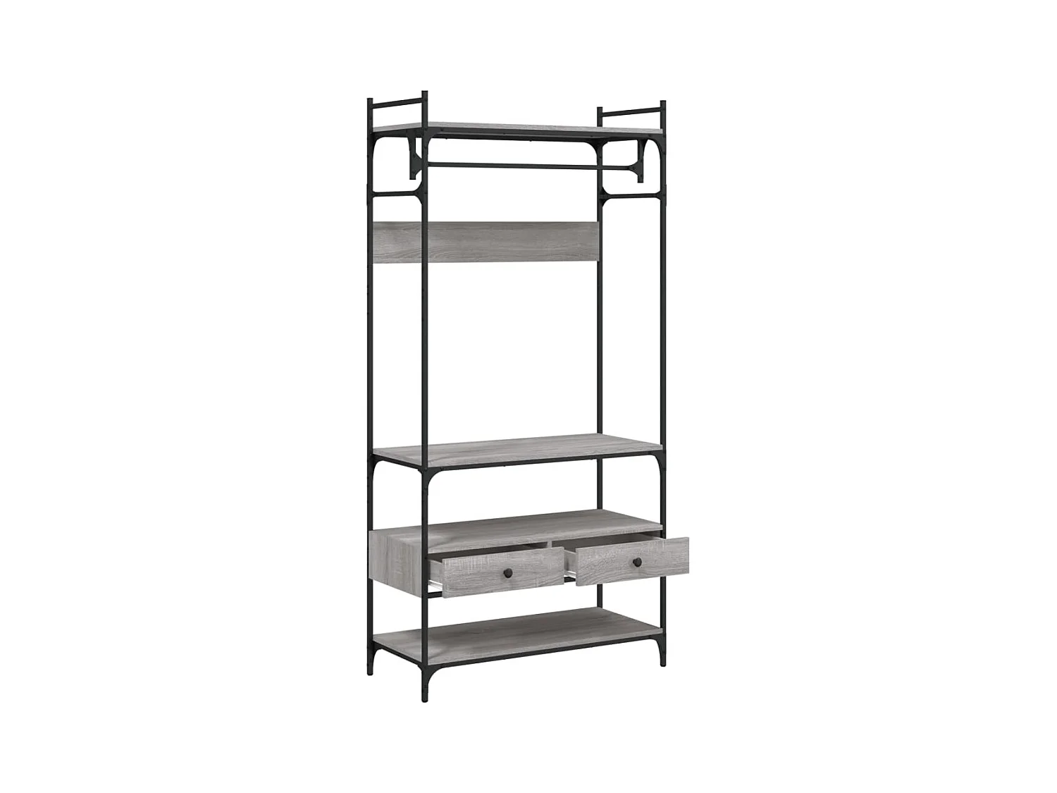 Armoire à tiroirs sonoma gris 89x39x184,5 cm bois d'ingénierie