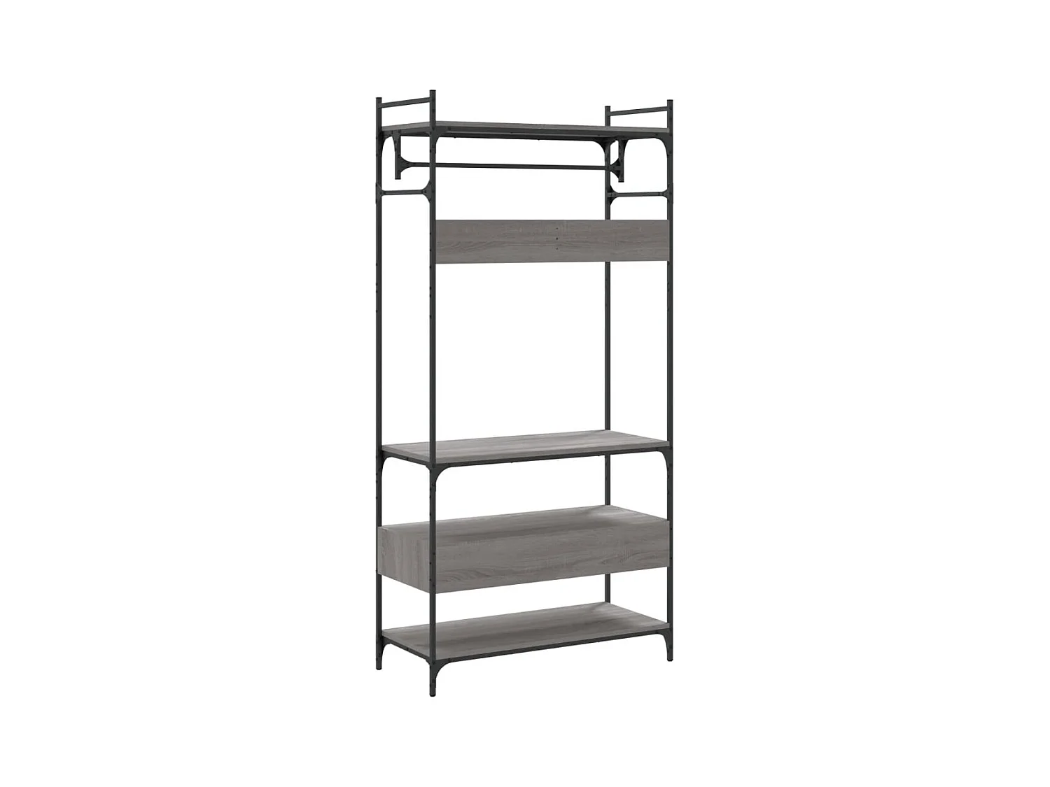 Armoire à tiroirs sonoma gris 89x39x184,5 cm bois d'ingénierie