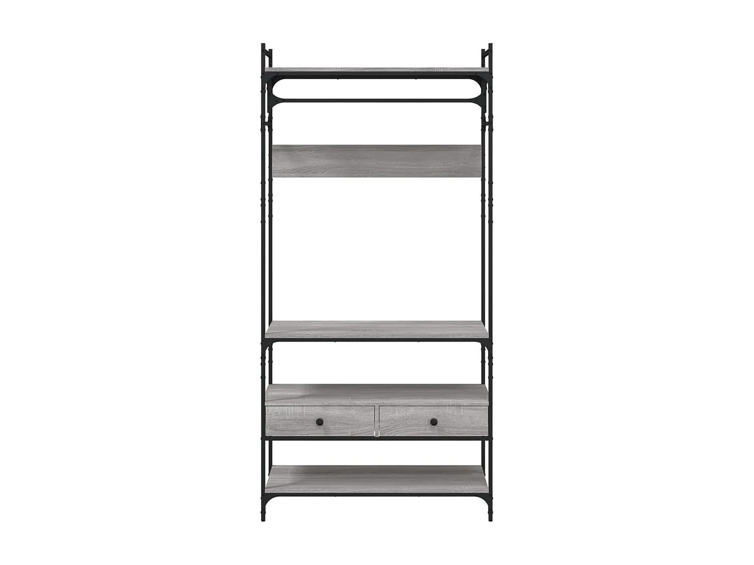 Armoire à tiroirs sonoma gris 89x39x184,5 cm bois d'ingénierie