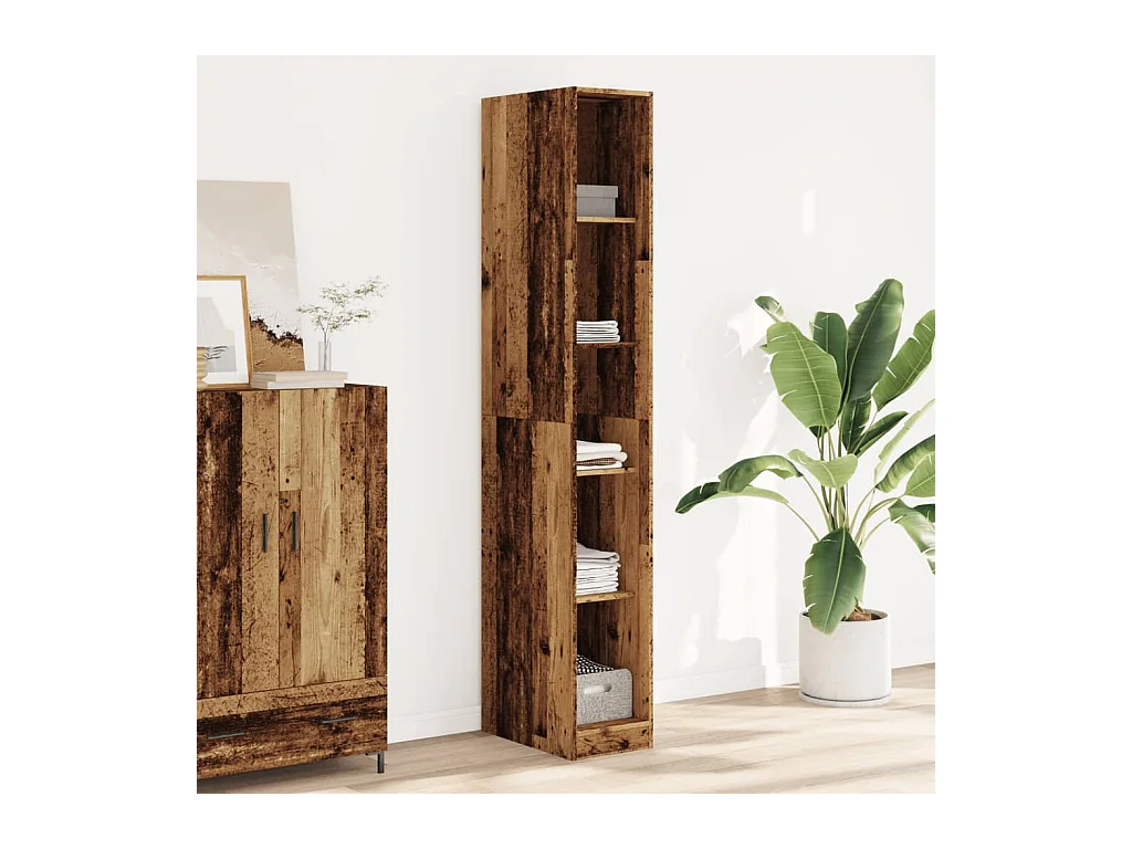 Armadio in legno vecchio 30x50x200 cm in legno ingegnerizzato