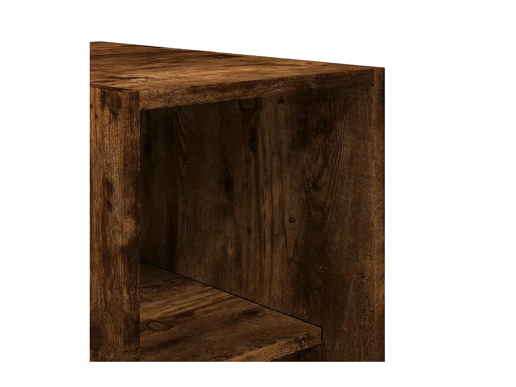 Gerookte eikenhouten kledingkast 30x50x200 cm bewerkt hout