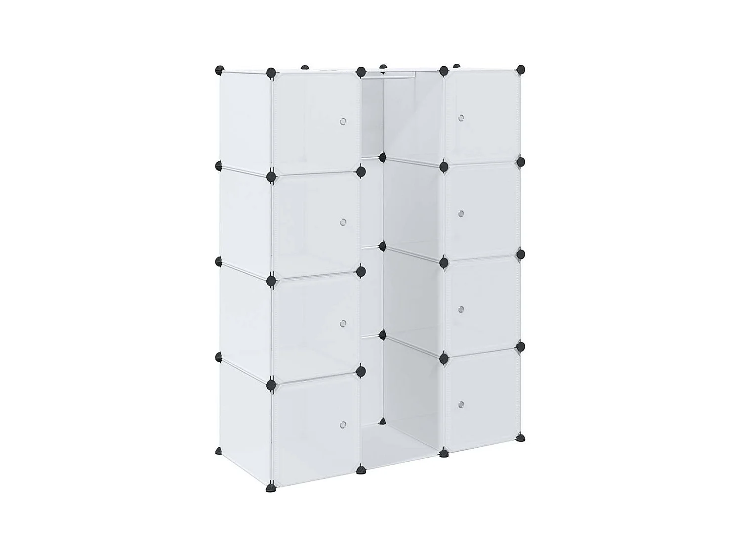 Armario modular 9 compartimentos 109x36,5x143 cm blanco