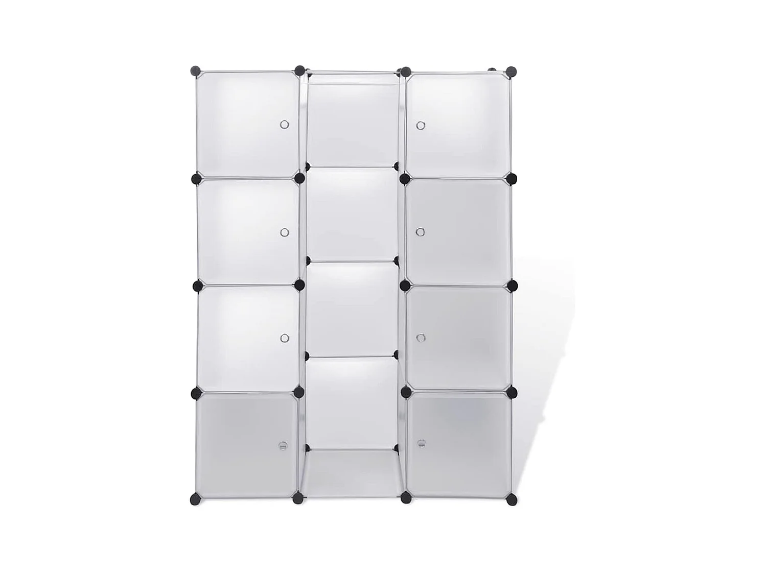 Armario modular 9 compartimentos 109x36,5x143 cm blanco