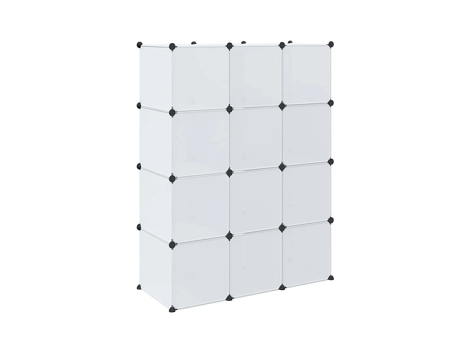 Armario modular 9 compartimentos 109x36,5x143 cm blanco