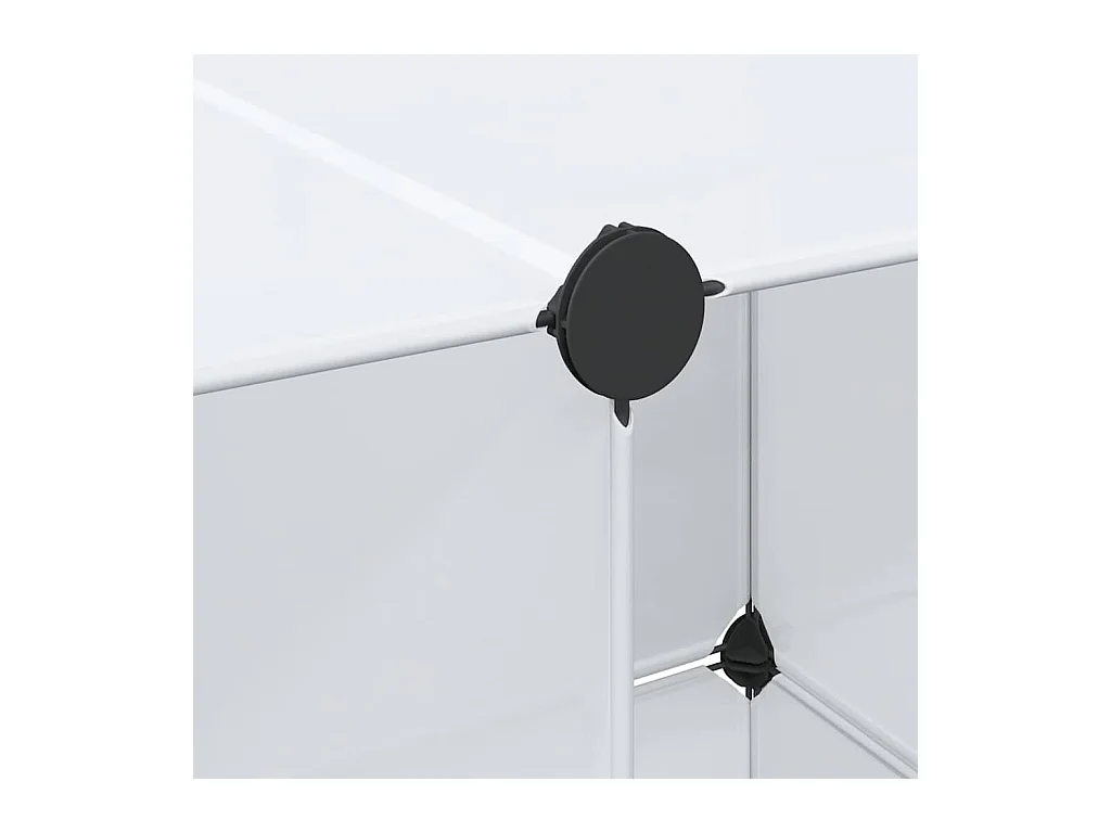 Armario modular 9 compartimentos 109x36,5x143 cm blanco