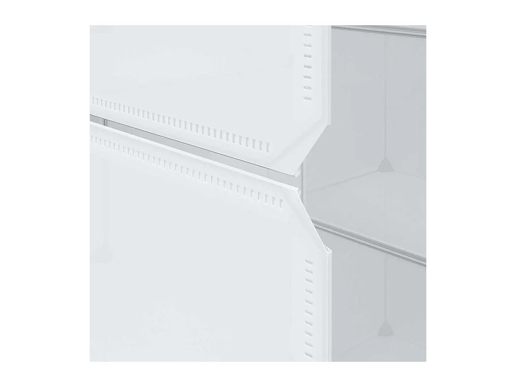 Armario modular 9 compartimentos 109x36,5x143 cm blanco