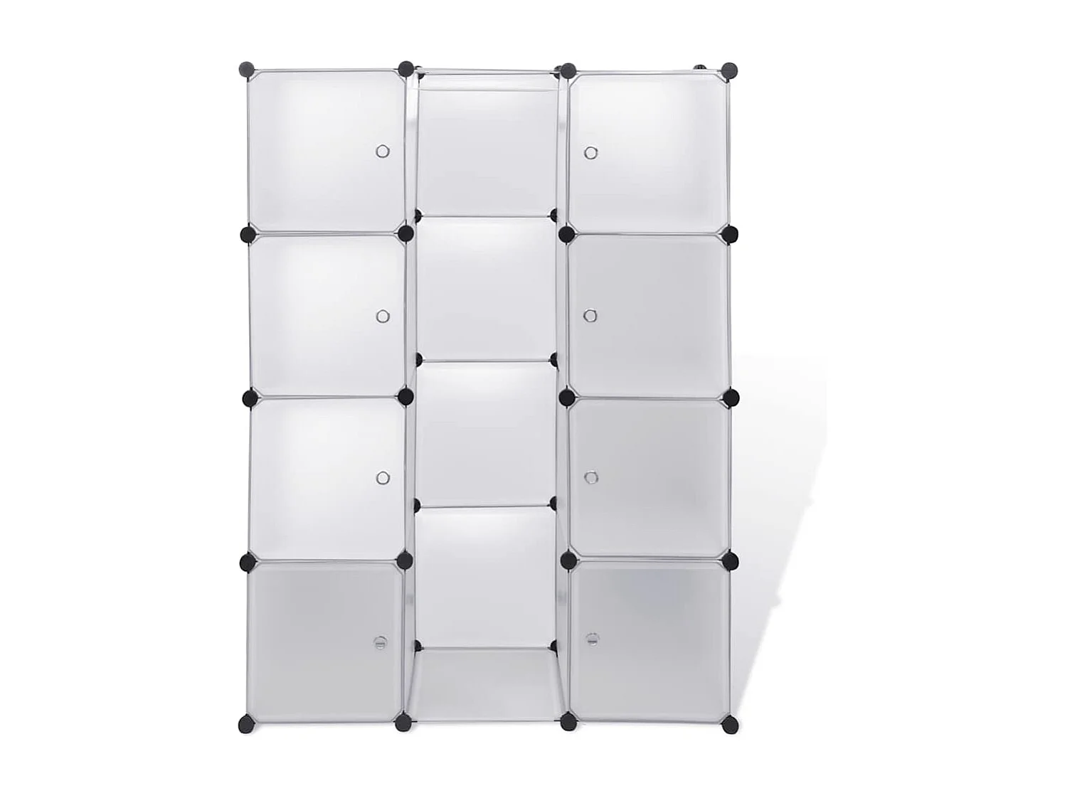 Armario modular 9 compartimentos 109x36,5x143 cm blanco