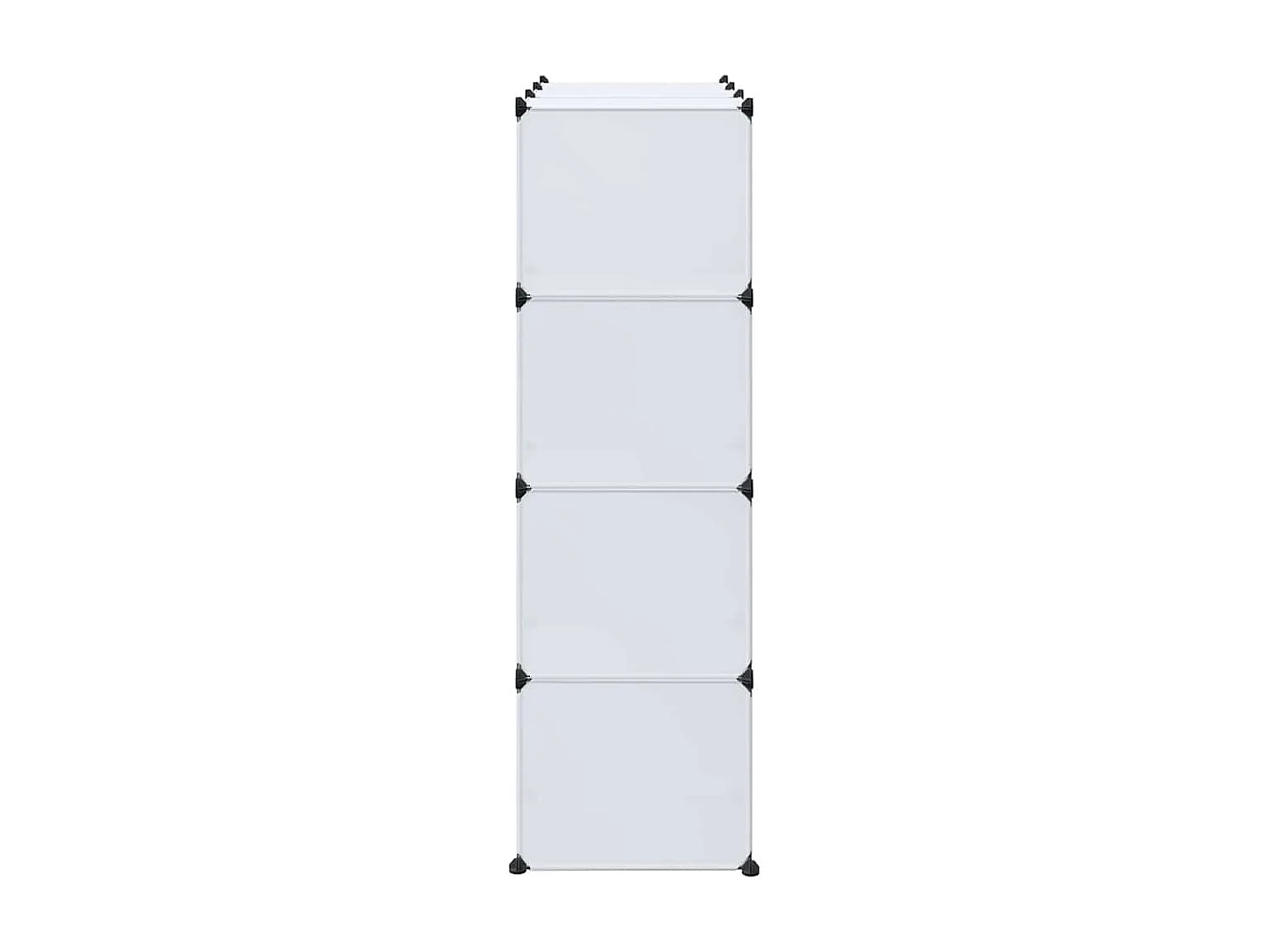 Armario modular 9 compartimentos 109x36,5x143 cm blanco