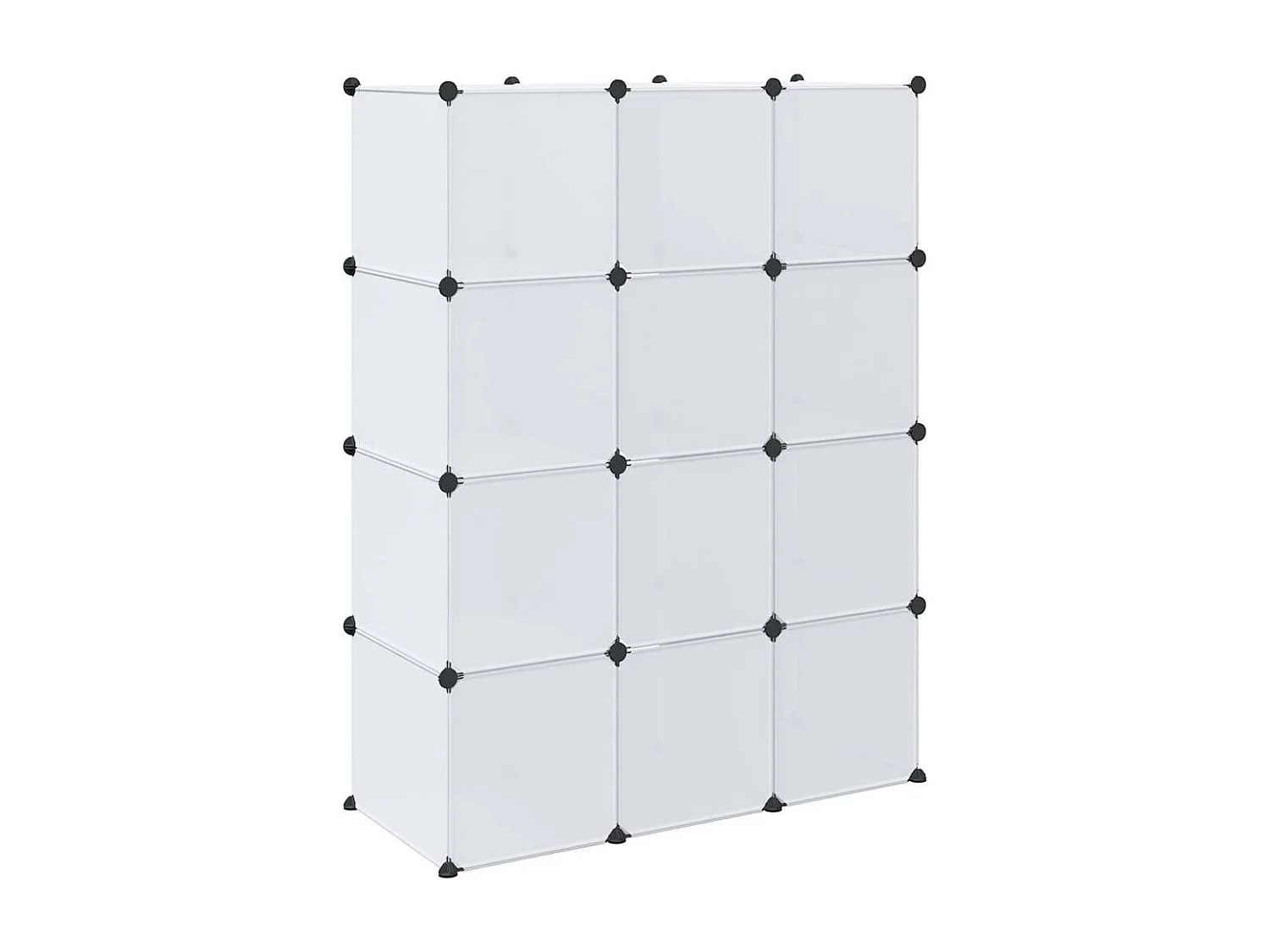 Armario modular 9 compartimentos 109x36,5x143 cm blanco