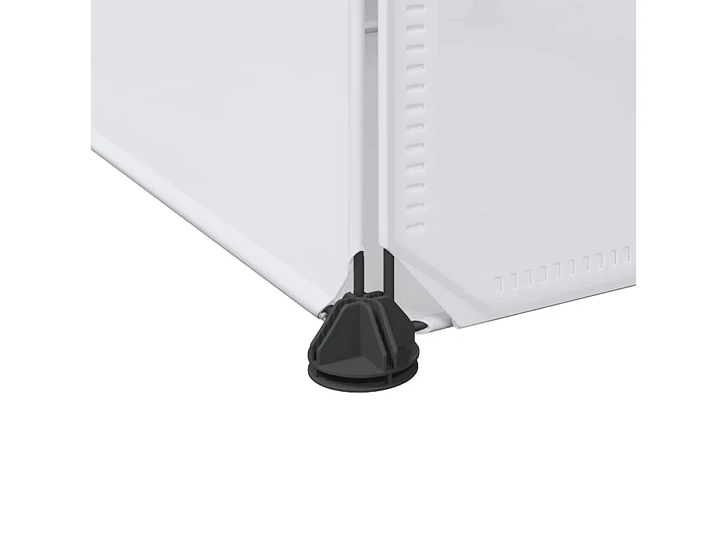 Armario modular 9 compartimentos 109x36,5x143 cm blanco