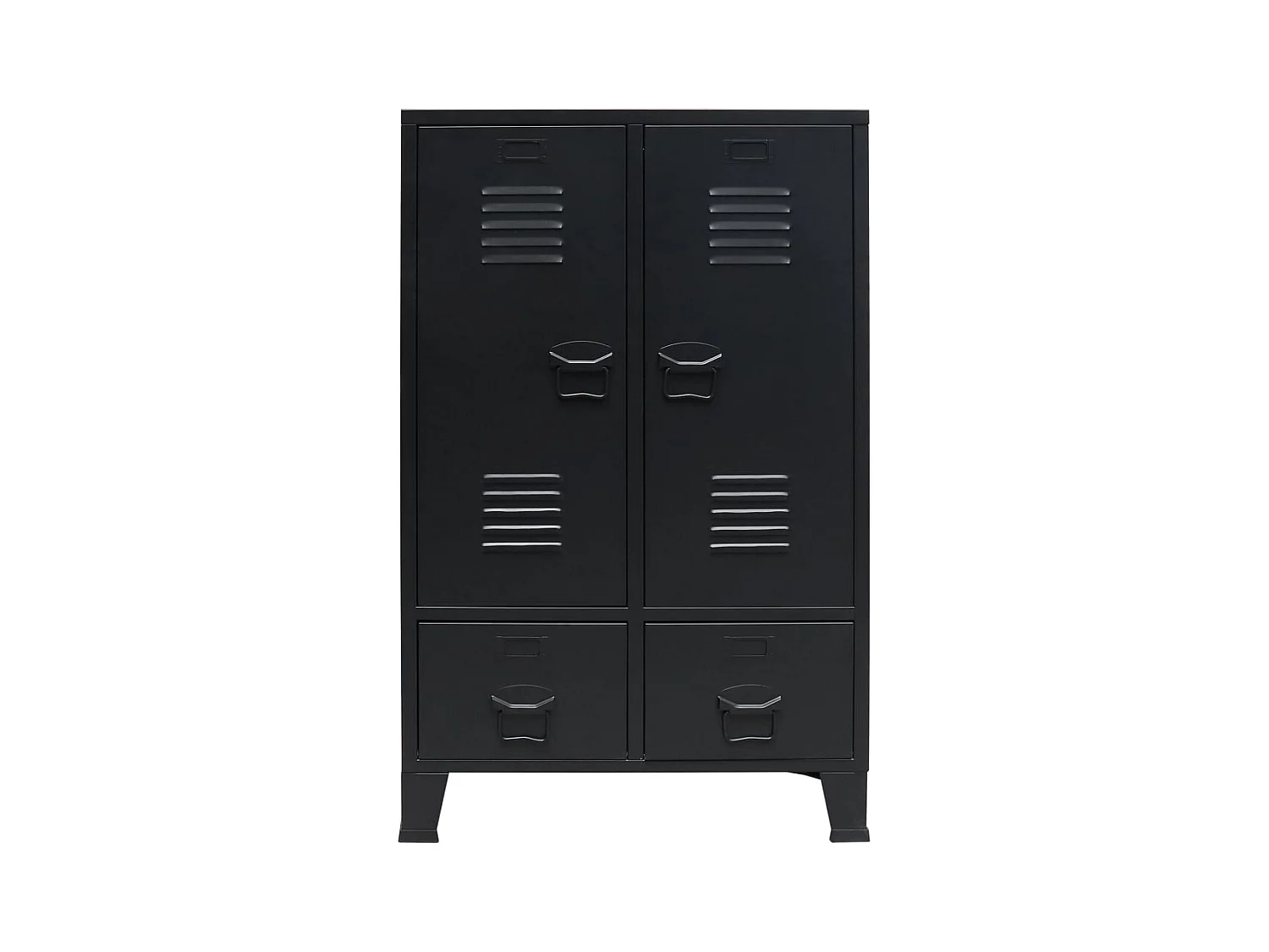 Armario metálico estilo industrial 67x35x107 cm negro