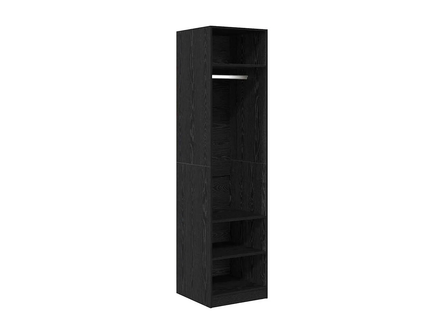 Armoire avec étagère avec stockage Chêne noir Bois d'ingénierie