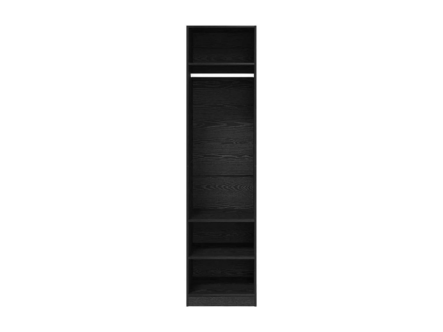 Armoire avec étagère avec stockage Chêne noir Bois d'ingénierie