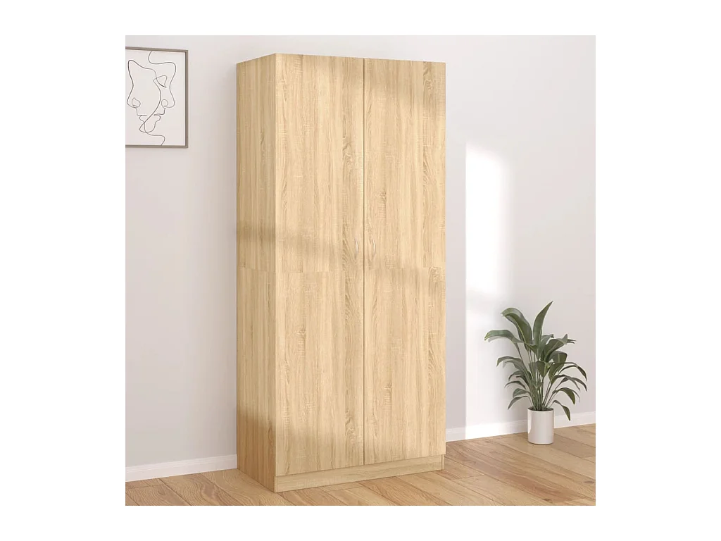 Sonoma Eiken Kledingkast 90x52x200 cm Engineered Wood