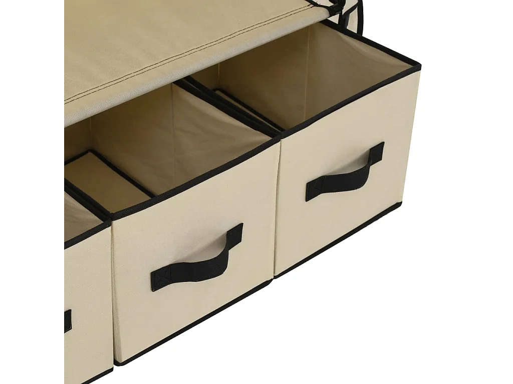 Garde-robe Crème 87 x 49 x 159 cm Tissu