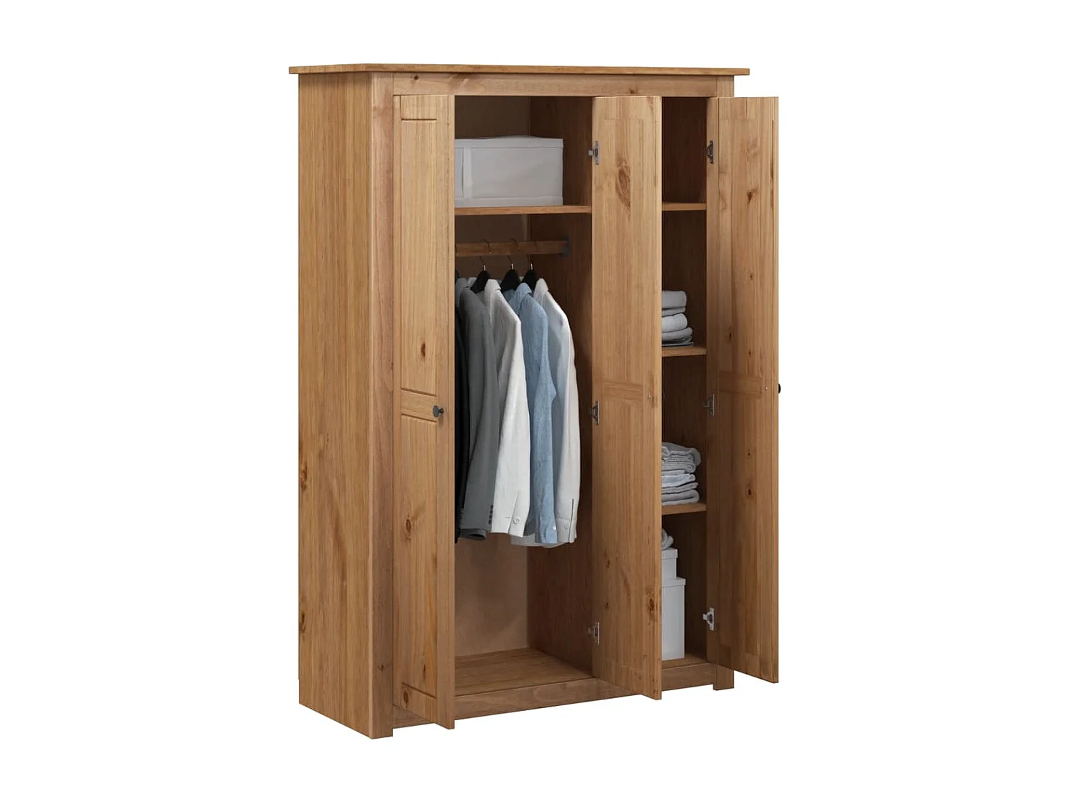 Armadio a 3 ante 118x50x171,5 cm Pino Panama Assortimento