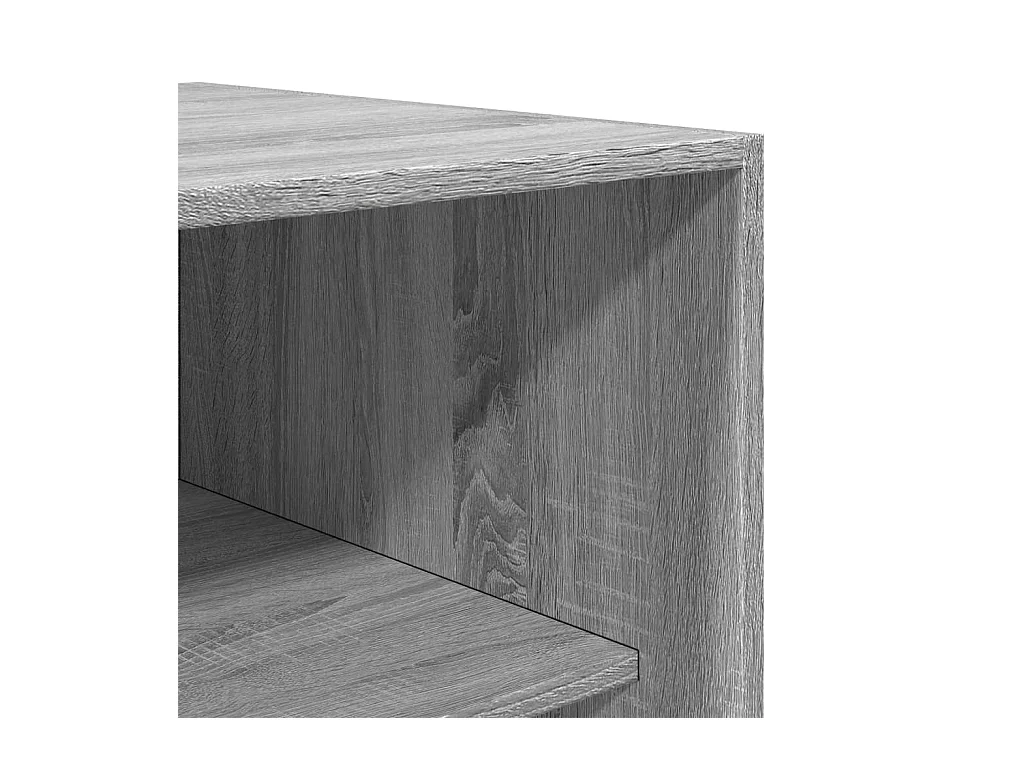 Sonoma grijze kledingkast 80x50x200 cm bewerkt hout