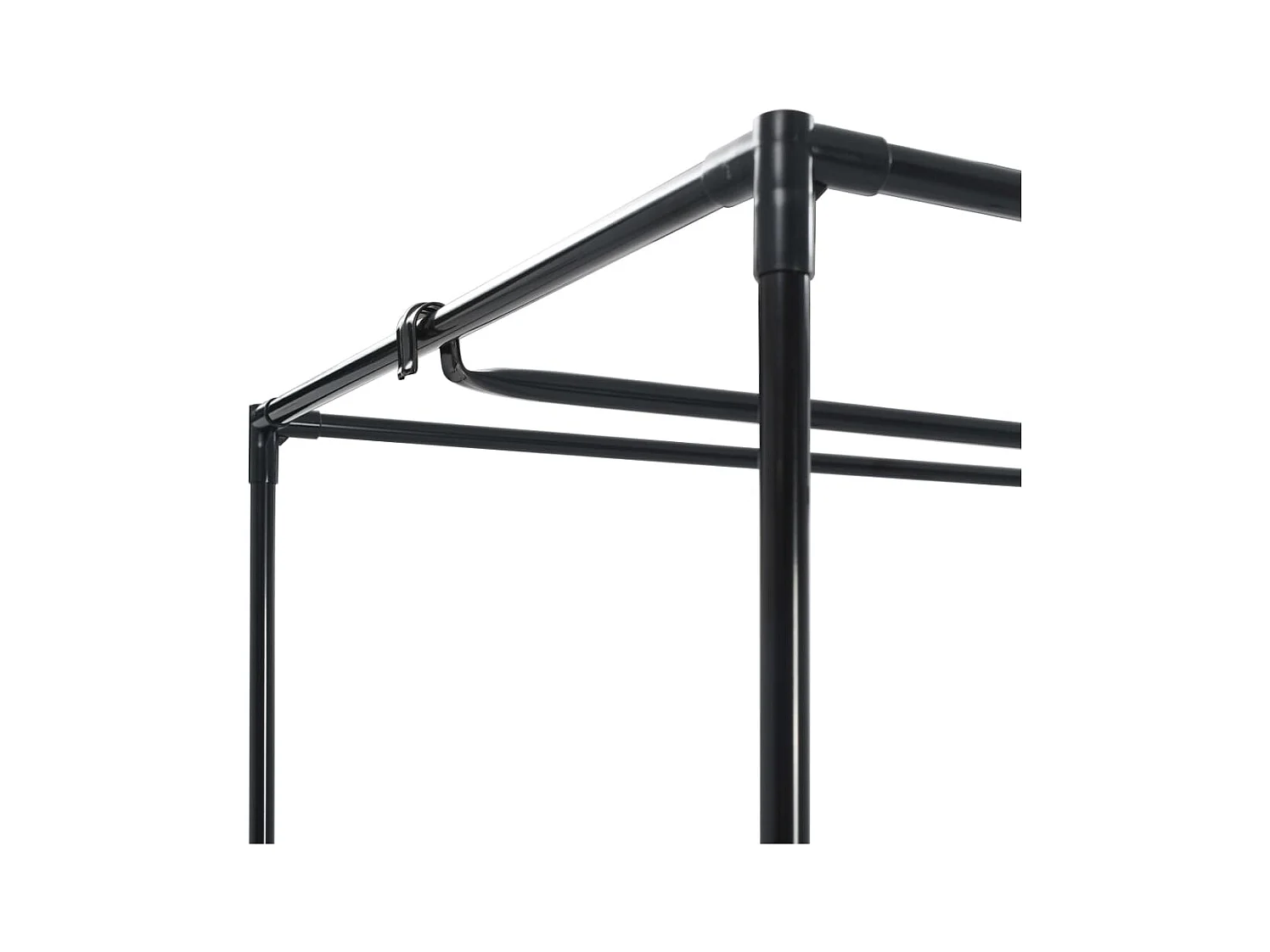 2 pcs Garde-robes Noir 75x50x160 cm