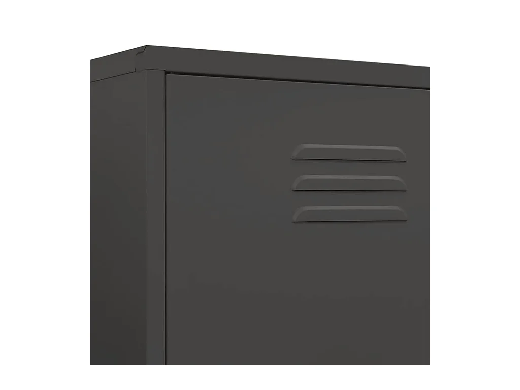 Armadio antracite 90x50x180 cm Acciaio