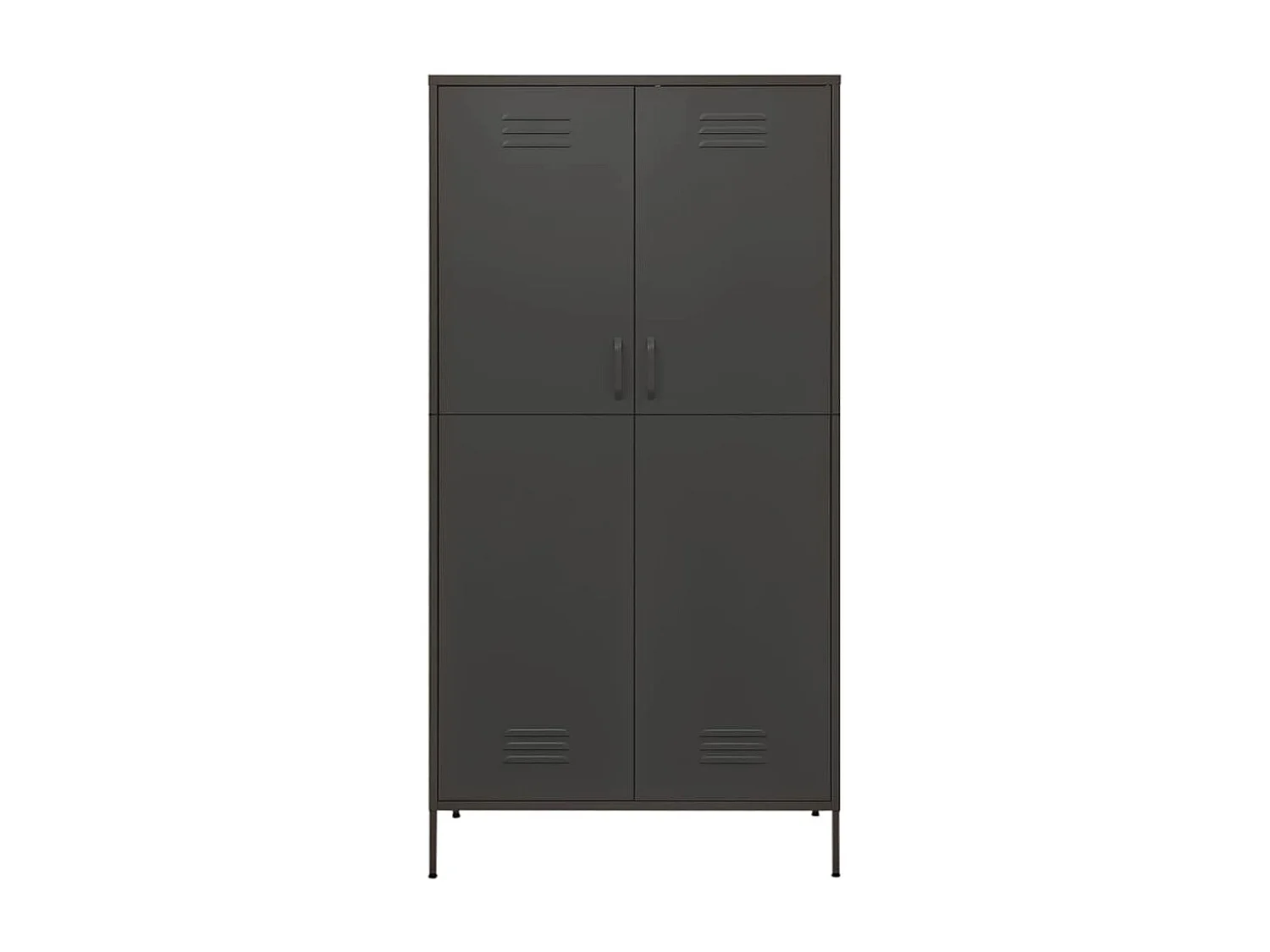 Armario antracita 90x50x180 cm Acero