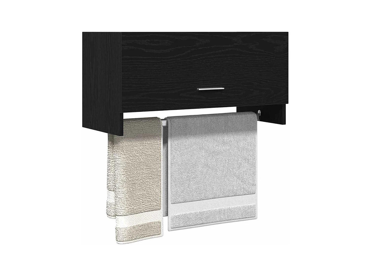 Armoire avec stockage Noir 70 x 32.5 x 35 cm Bois d'ingénierie