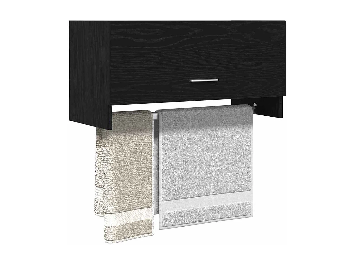 Armoire avec stockage Noir 70 x 32.5 x 35 cm Bois d'ingénierie