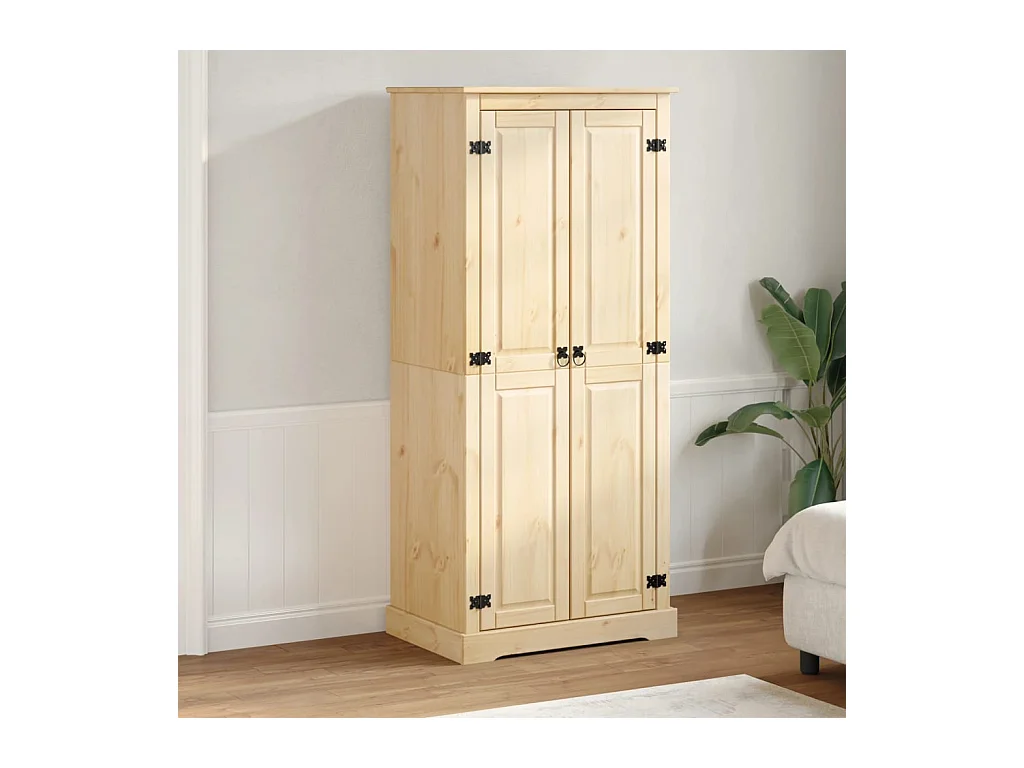 Armario Corona 76x50x170 cm madera maciza de pino
