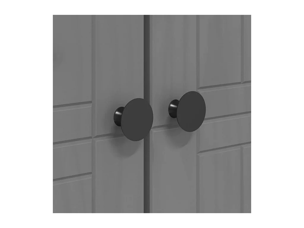 Armadio grigio BODO 99x53,5x173 cm in legno massello di pino