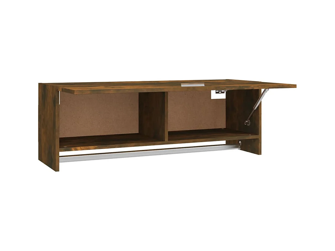 Garde-robe Chêne fumé 100x32,5x35 cm Bois d'ingénierie