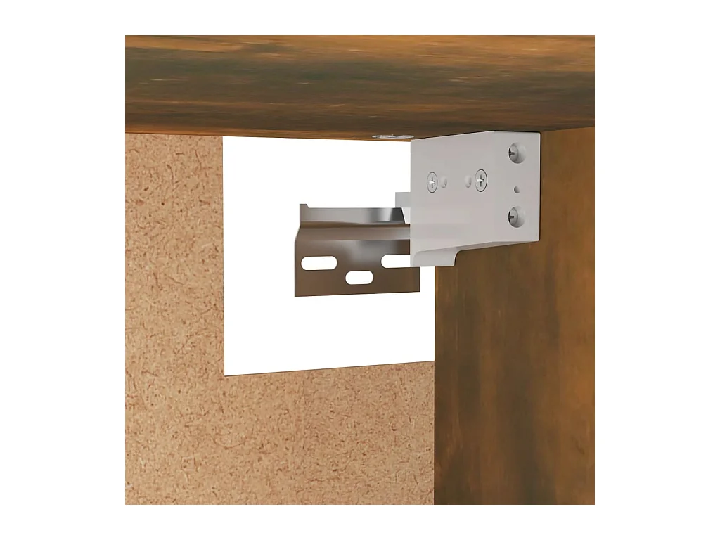 Garde-robe Chêne fumé 100x32,5x35 cm Bois d'ingénierie