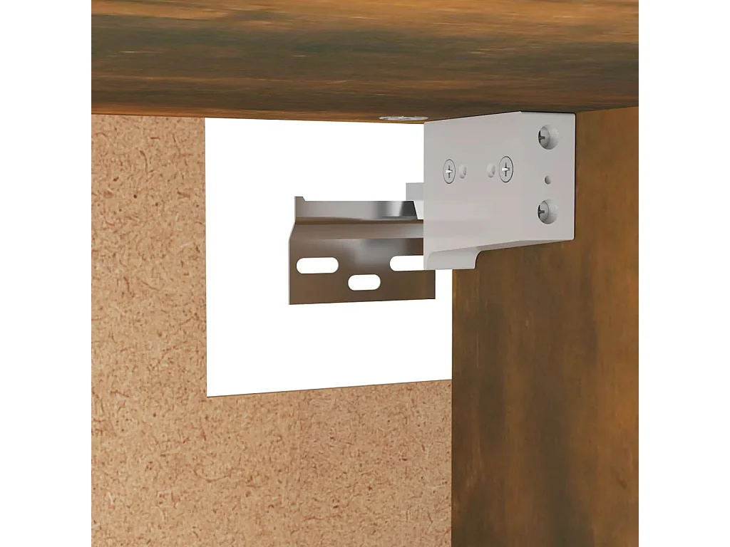 Garde-robe Chêne fumé 100x32,5x35 cm Bois d'ingénierie