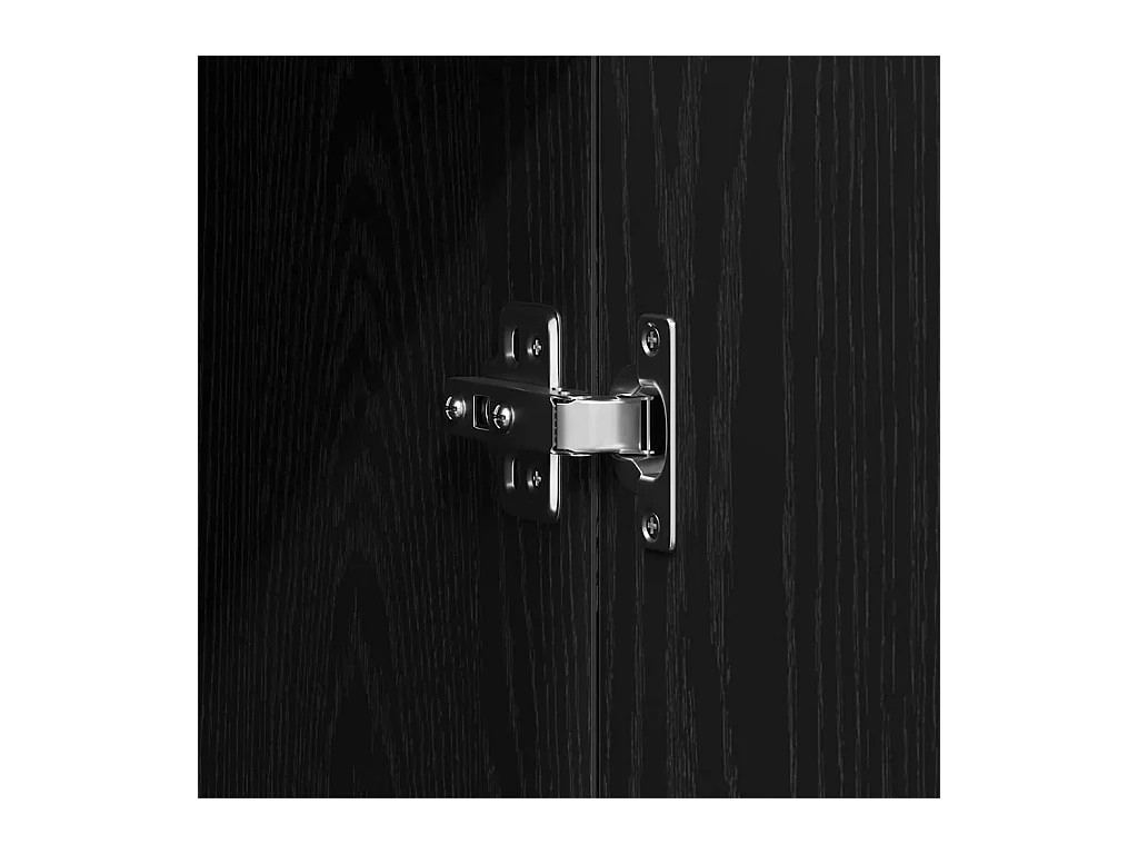 Armoire Chêne noir 80 x 52 x 180 cm Bois d'ingénierie