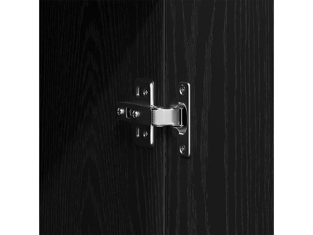 Armoire Chêne noir 80 x 52 x 180 cm Bois d'ingénierie