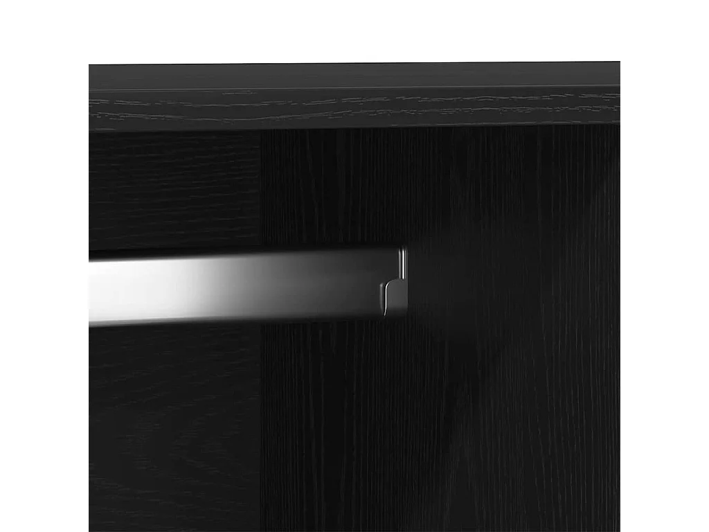 Armoire Chêne noir 80 x 52 x 180 cm Bois d'ingénierie
