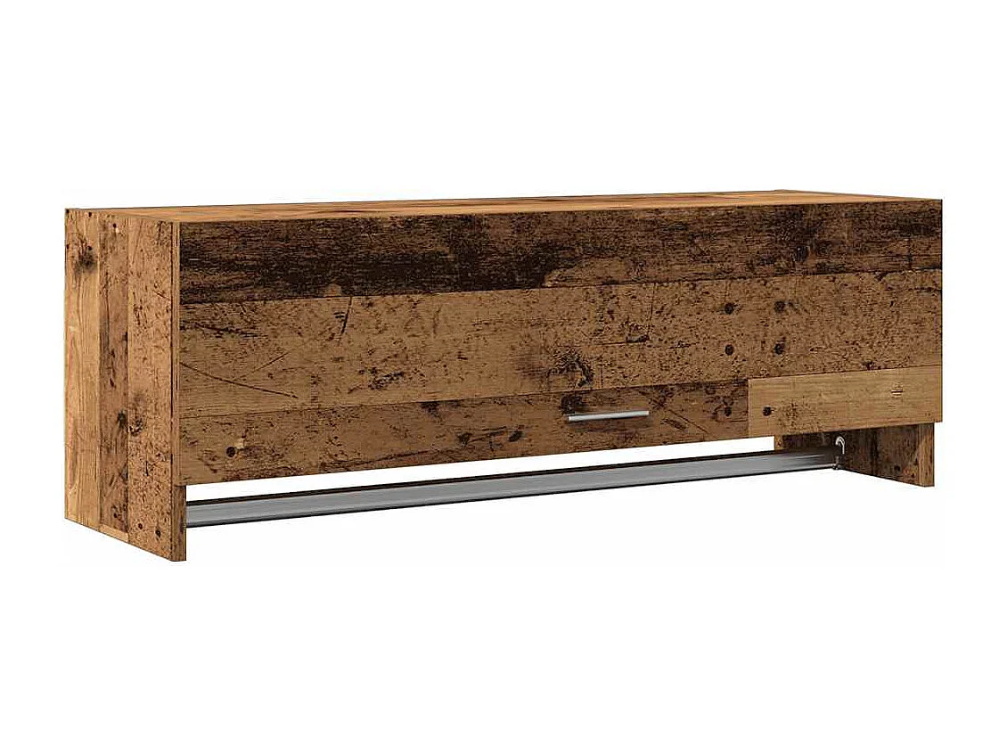 Garde-robe vieux bois 100x32,5x35 cm bois d'ingénierie
