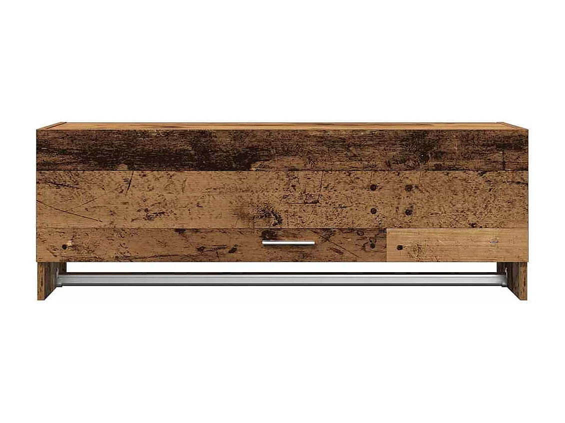 Garde-robe vieux bois 100x32,5x35 cm bois d'ingénierie