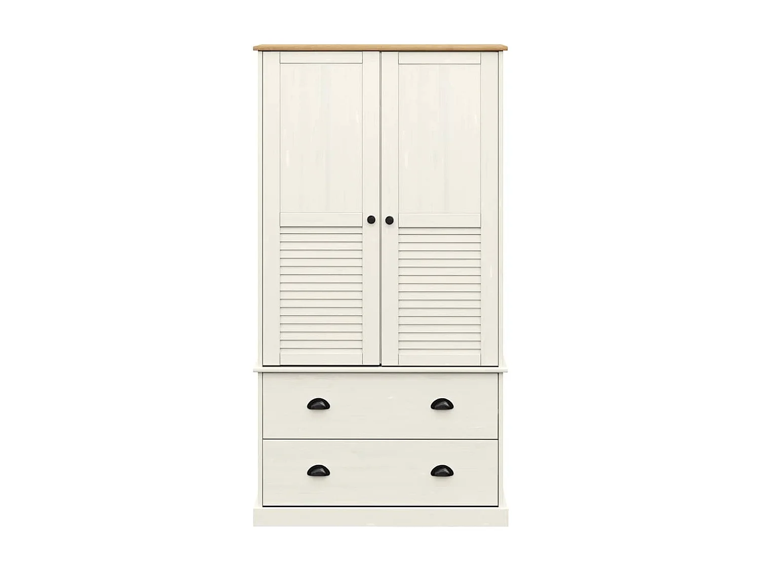 Armario VIGO blanco 90x55x170 cm madera maciza de pino