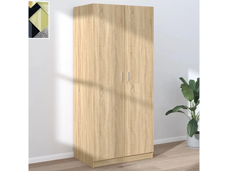 Sonoma Eiken Kledingkast 80x52x180 cm Engineered Wood