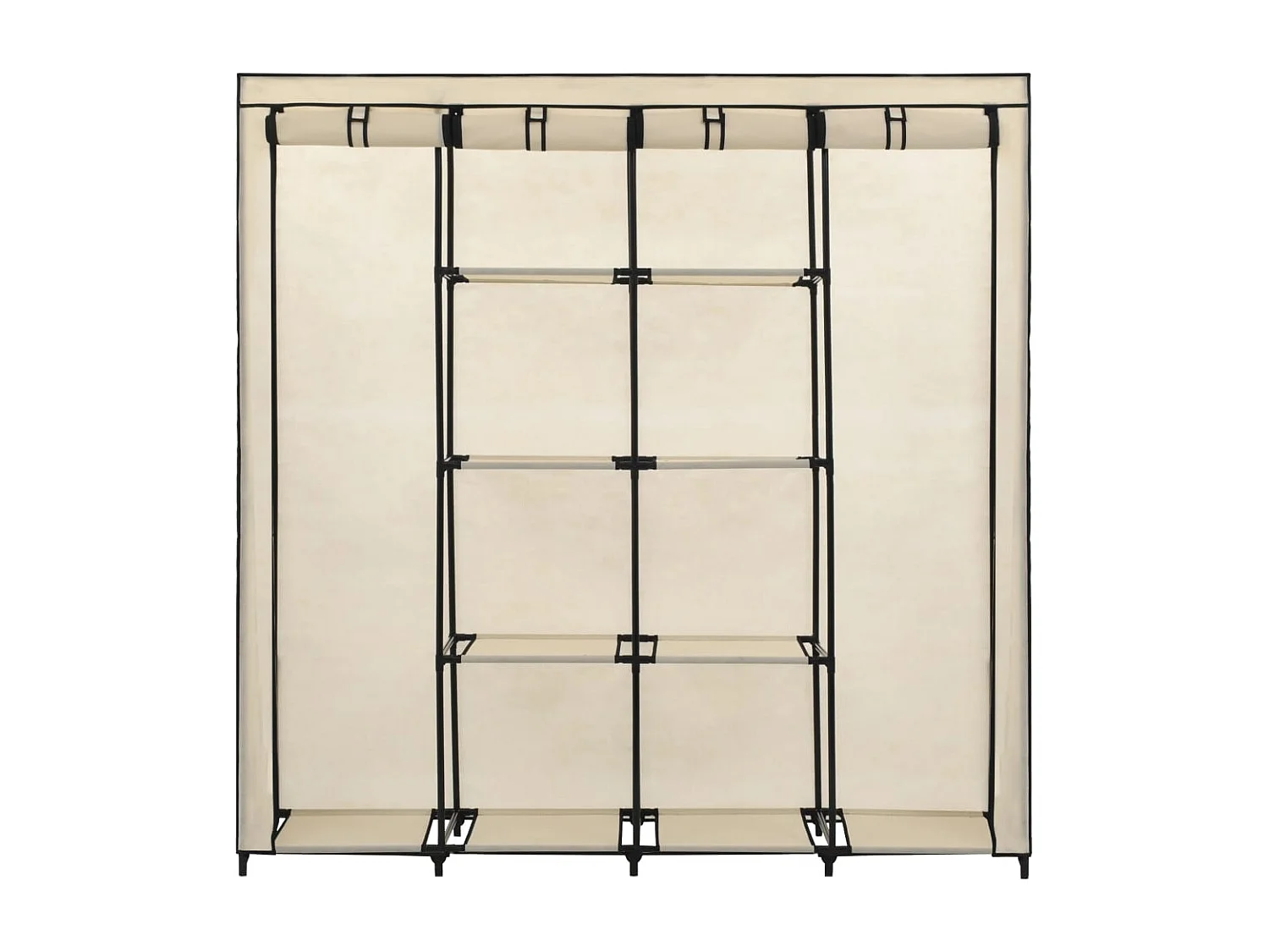 Armadio a 4 scomparti Crema 175x45x170 cm