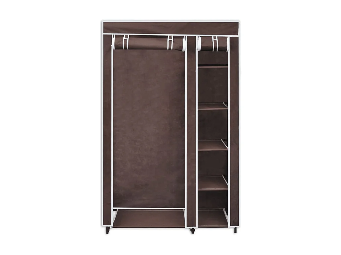 Garde-robe Tissu Marron