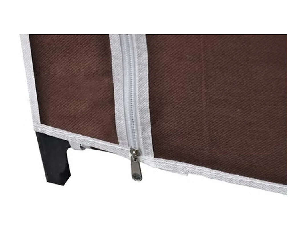 Garde-robe Tissu Marron