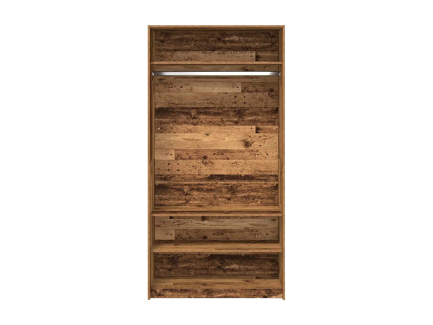 Garde-robe vieux bois 100x50x200 cm bois d'ingénierie