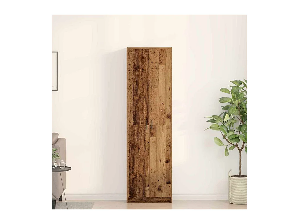 Antieke houten kast 55 x 25 x 189 cm Bewerkt hout