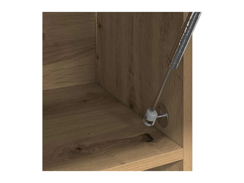 Garde-robe chêne artisanal 100x32,5x35 cm bois d'ingénierie