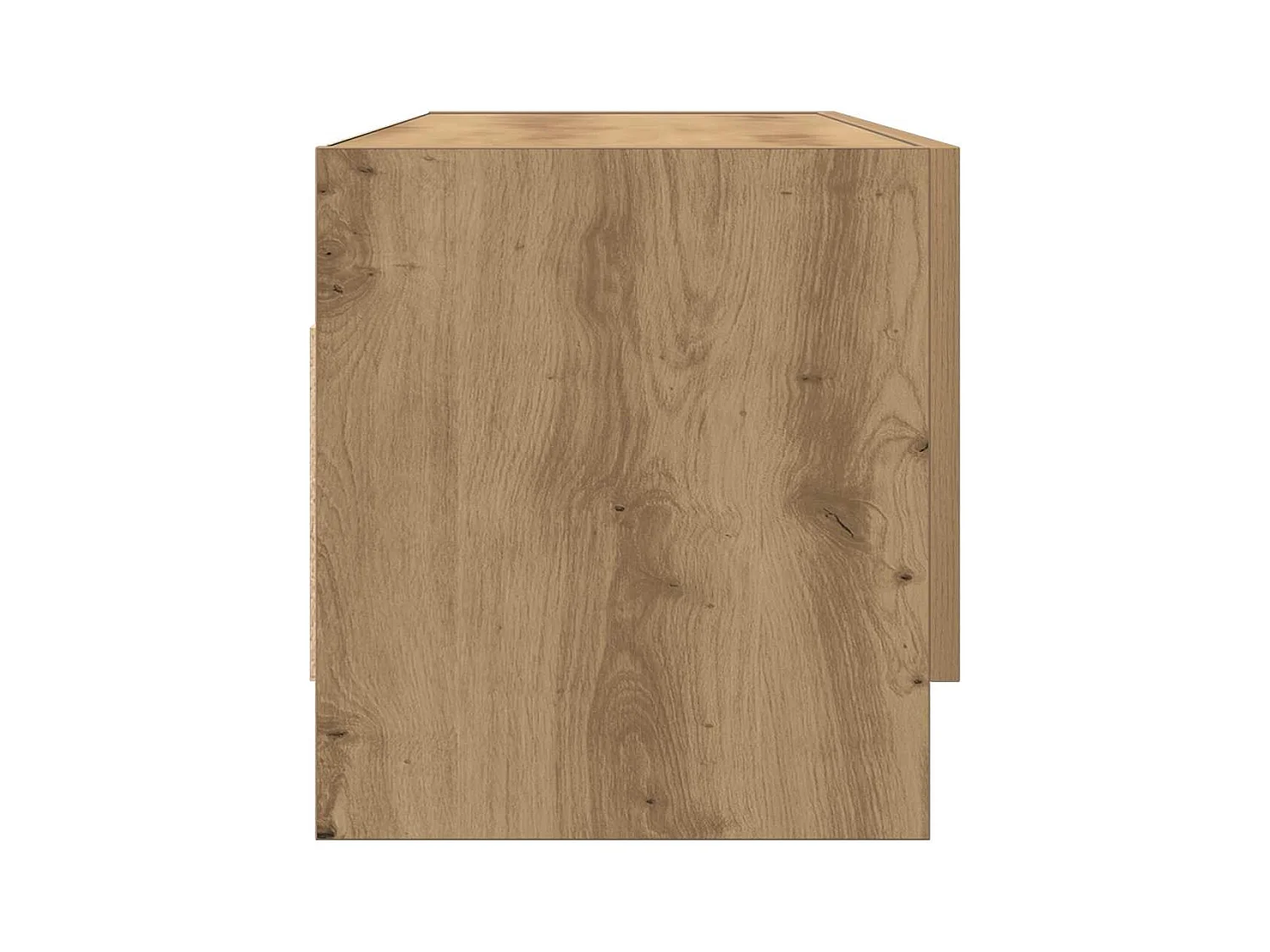 Handgemaakte eikenhouten kledingkast 100x32,5x35 cm bewerkt hout
