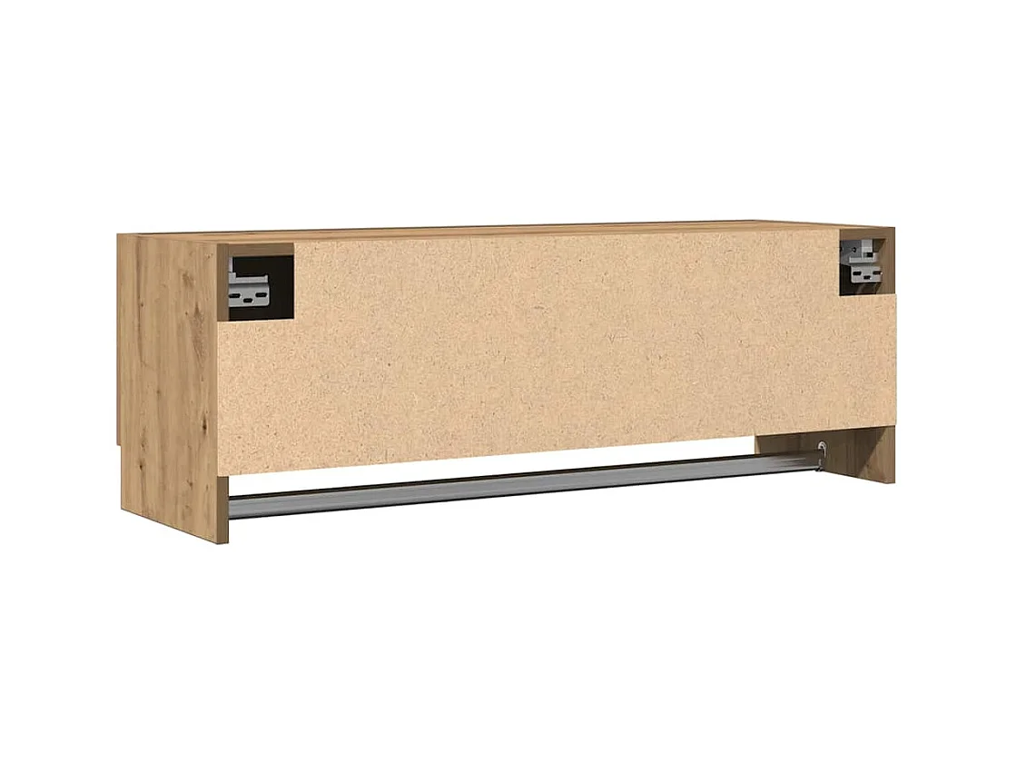 Handgemaakte eikenhouten kledingkast 100x32,5x35 cm bewerkt hout