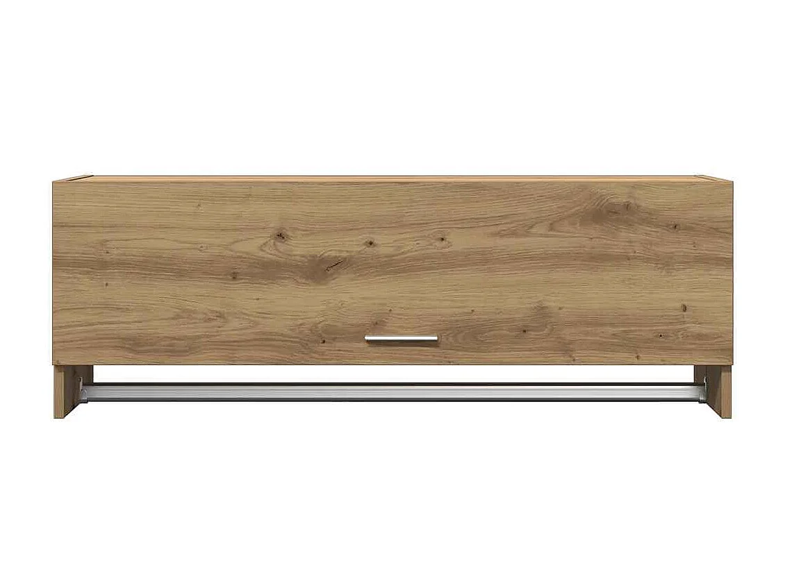 Garde-robe chêne artisanal 100x32,5x35 cm bois d'ingénierie