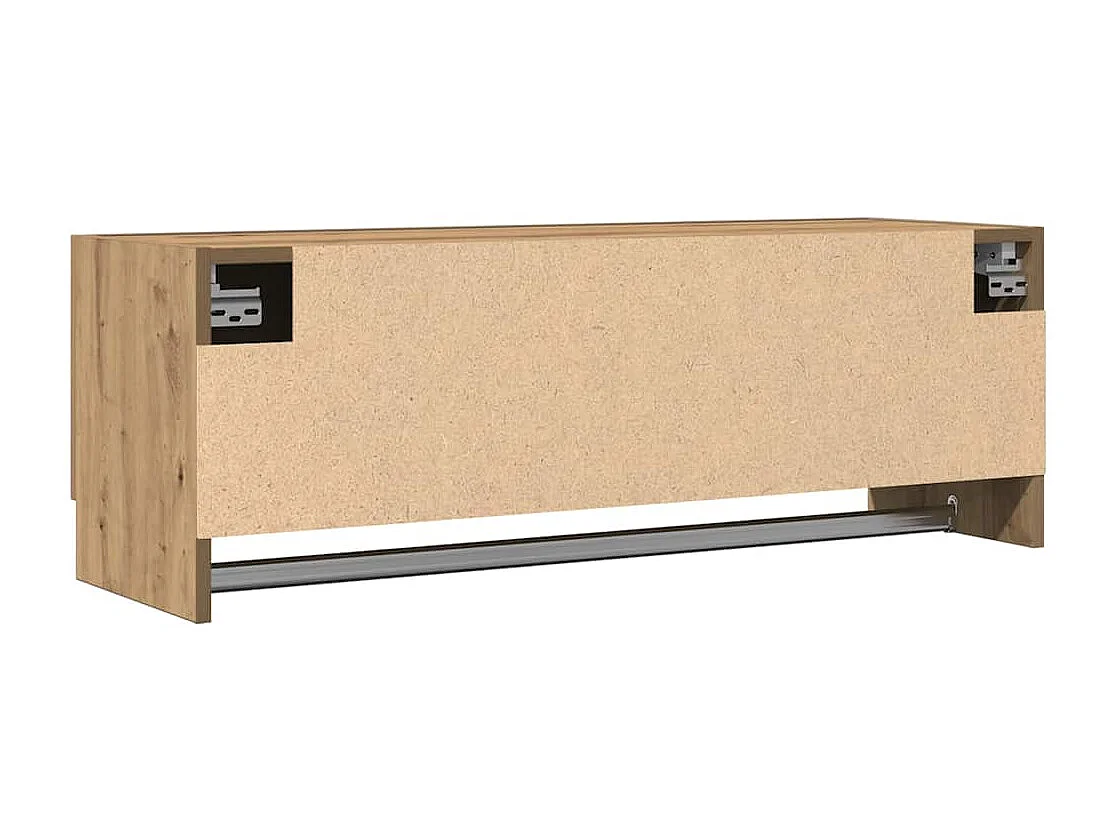 Garde-robe chêne artisanal 100x32,5x35 cm bois d'ingénierie
