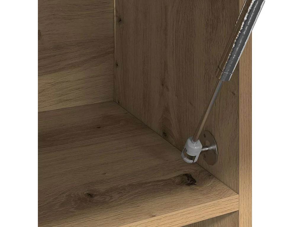 Garde-robe chêne artisanal 100x32,5x35 cm bois d'ingénierie