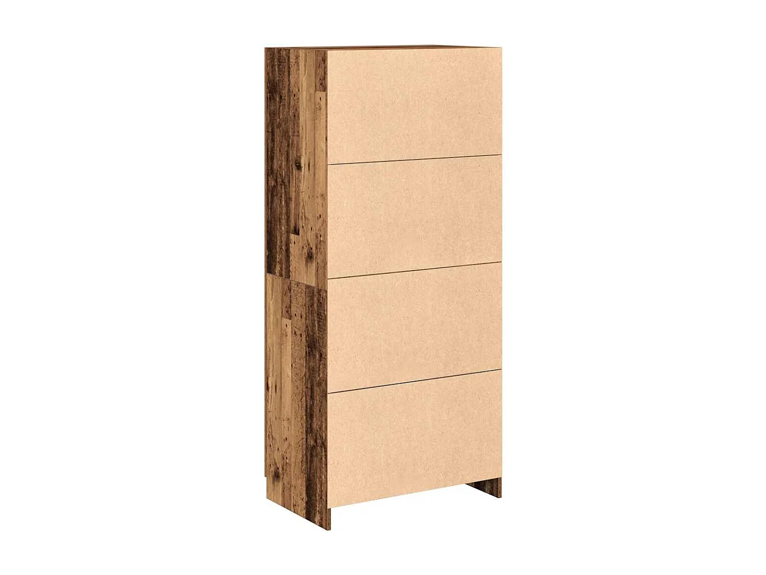 Garde-robe vieux bois 80x52x180 cm bois d'ingénierie